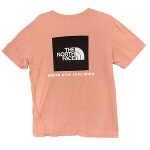 The North Face T-Shirt Mens M Pink Graphic Soft Cotton Crew Neck Short Sleeve
